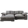 Image 1 : BNIB Moe's - Plunge Sectional Charcoal - 106 x 46 x 34in - Retail Price: $3,249 - TN-1004-25-0