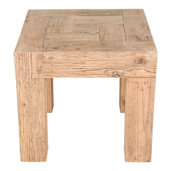 BNIB Moe's - Evander Side Table Aged Oak - 22 x 22 x 20 - Retail Price: $999.00 - VL-1059-24