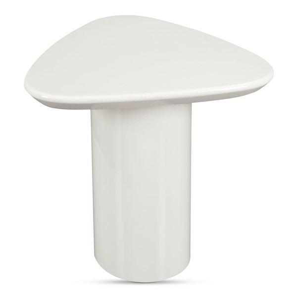 NEW Moe's - Eden Accent Table Ivory White Lacquer - 18.75 x 18.75 x 18 - Retail Price: $629.00 - EW