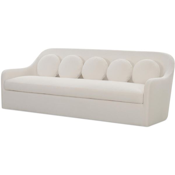 BNIB Moe's - Rialto Sofa Performance Fabric White - 90 x 33.5 x 35 - Retail Price: $3,699.00 - OA-10