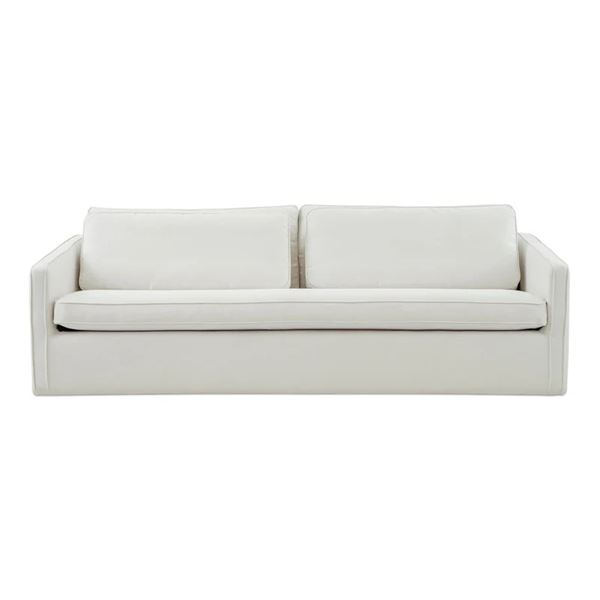 BNIB Moe's - Rosy Sofa Deep Blue - 103.5 x 35.5 x 29.5 - Retail Price: $3,599.00 - OA-1038-19