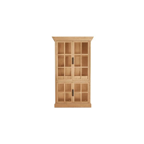 BNIB Moe's - Raymond Tall Cabinet Natural - 87 x 51 x 23.5 - Retail Price: $7,449.00 - VL-1106-24
