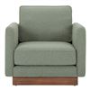 Image 1 : BNIB Moe's - Vernon Accent Chair Sage - 33.5 x 35.4 x 30.7 - Retail Price: $1,699.00 - FO-1025-16