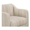 Image 3 : BNIB Moe's - Hewitt Accent Chair Beige Stripe - 32 x 32 x 31.5 - Retail Price: $1,249.00 - OA-1062-3