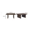 Image 6 : BNIB Moe's - Monterey Coffee Table Aged Brown - 39.5 x 39.5 x 18 - Retail Price: $769.99