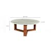 Image 5 : BNIB Moe's - Jinxx Coffee Table Brown - 38 x 38 x 15 - Retail Price: $1,499.00 - JD-1020-18-0