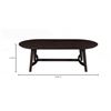 Image 5 : BNIB Moe's - Trie Coffee Table Dark Brown - 54 x 28 x 17 - Retail Price: $1,149.99