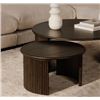 Image 5 : BNIB Moe's - Penny Coffee Table Small Dark Brown - 24 x 24 x 13.75 - Retail Price: $759.00 - QO-1011