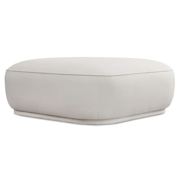 NEW Moe's - Marion Square Ottoman Performance Fabric White - 42 x 42 x 16 - Retail Price: $828.00