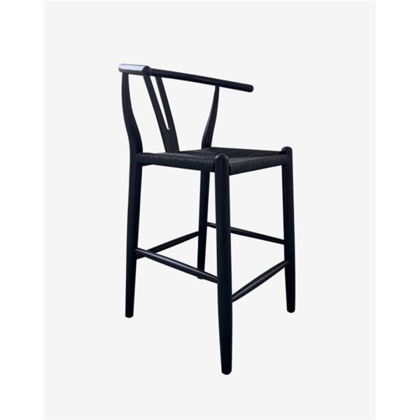 BNIB Moe's - Ventana Counter Stool Black - 24 x 20 x 38 - Retail Price: $639.00 - FG-1018-02