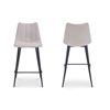 Image 3 : BNIB Moe's - Alibi Bar Stool Performance Fabric Beige-Set Of Two - 17.7 x 20 x 40.9 - Retail Price: