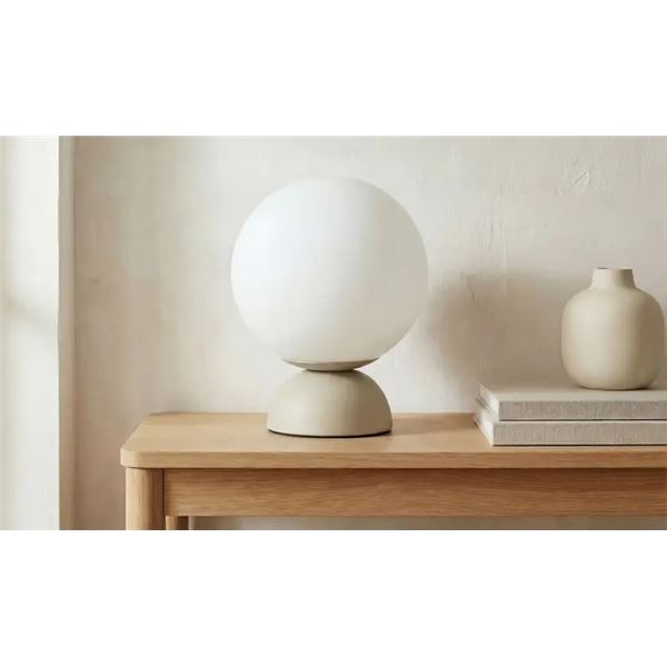 BNIB Moe's - Ovi Table Lamp Soft Beige - 5.9 x 5.9 x 7.9 - Retail Price: $159.00 - EL-1004-34