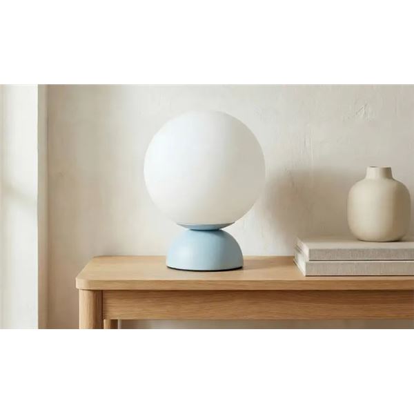 New Moe's - Ovi Table Lamp Light Blue - 5.9 x 5.9 x 7.9 - Retail Price: $159.00 - EL-1004-45