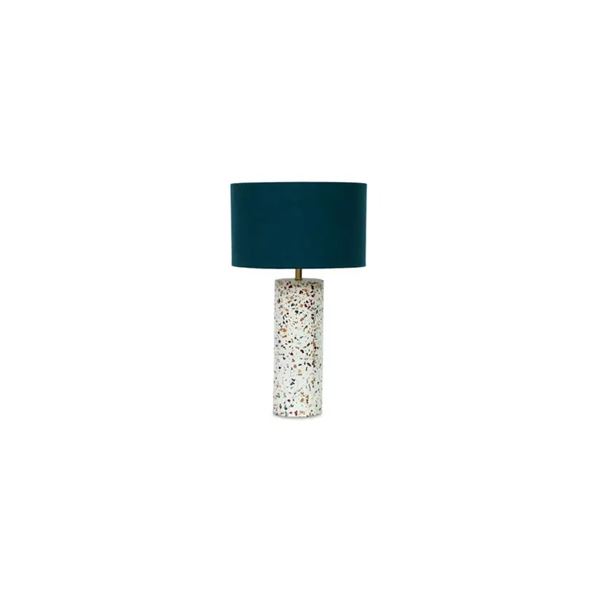 BNIB Moe's - Terrazzo Cylinder Table Lamp - 12 x 12 x 20 - Retail Price: $349.00 - OD-1010-37