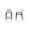 Image 4 : BNIB Moe's - Baron Counter Stool Beige - 17.5 x 20 x 34 - Retail Price: $699.00 - EJ-1031-34