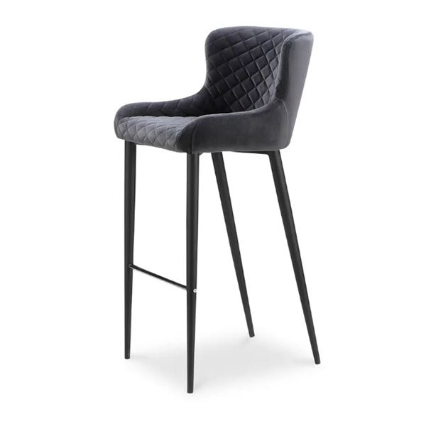 BNIB Moe's - Etta Counter Stool Dark Grey - 17 x 21.5 x 37 - Retail Price: $369.00 - ER-2048-25