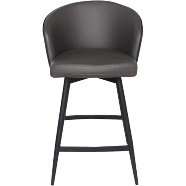 BNIB Moe's - Webber Swivel Counter Stool Charcoal - 21.5 x 21.5 x 37 - Retail Price: $475.00 - UU-10