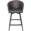 Image 5 : BNIB Moe's - Webber Swivel Counter Stool Charcoal - 21.5 x 21.5 x 37 - Retail Price: $475.00 - UU-10