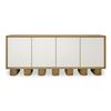 Image 1 : BNIB Moe's - Marcelle Sideboard White - 80 x 18 x 33 - Retail Price: $6,135.99 - VL-1099-18