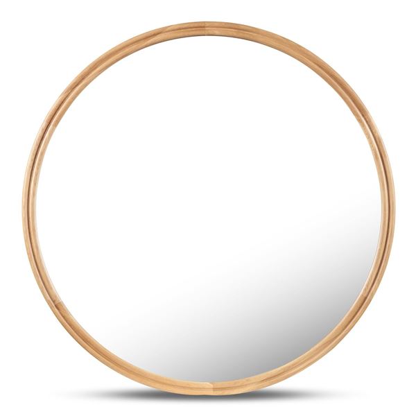 BNIB Moe's - Alcott Round Mirror Small Oak - 36 x 1 x 36 - Retail Price: $659.00 - BC-1149-24