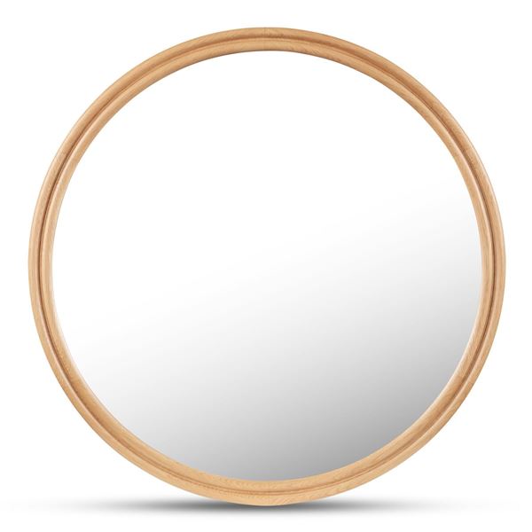 BNIB Moe's - Alcott Round Mirror Large Oak - 48 x 1 x 48 - Retail Price: $1,099.00 - BC-1150-24