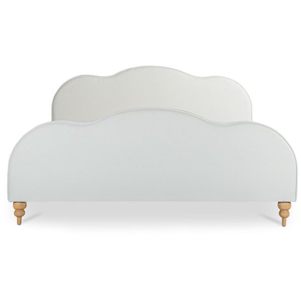 BNIB Moe's - Jacqueline Queen Bed Cream - 65 x 90 x 50 - Retail Price: $5,009.99 - FO-1054-05-0