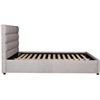 Image 2 : New Moe's - Takio King Bed Light Grey - 81 x 87 x 44.5 - Retail Price: $1,699.00 - RN-1140-29-0