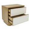 Image 2 : NEW Moe's - Marcelle Nightstand White - 24 x 15 x 22 - Retail Price: $1,899.00 - VL-1100-18