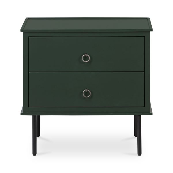 BNIB Moe's - Reagan Nightstand Deep Green - 25 x 18.5 x 24.25 - Retail Price: $939.00 - JU-1006-27
