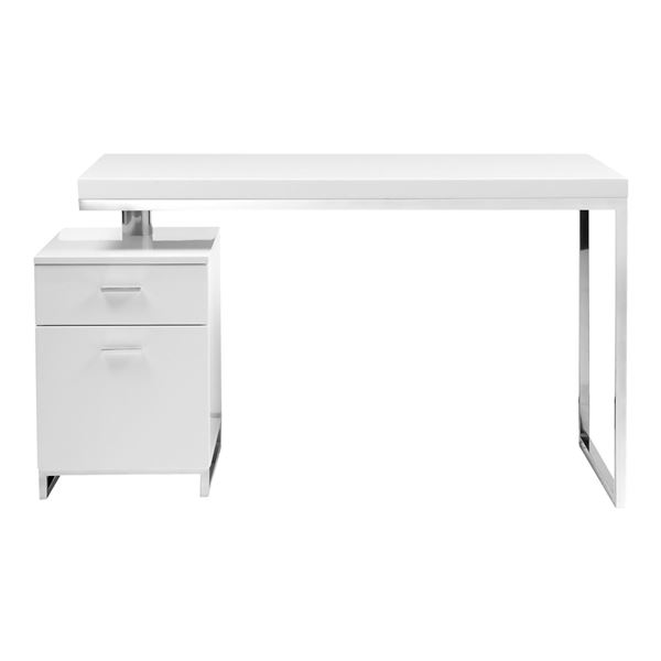BNIB Moe's - Martos Desk White - 51 x 24 x 29.5 - Retail Price: $1,725.00 - ER-1075-18-0