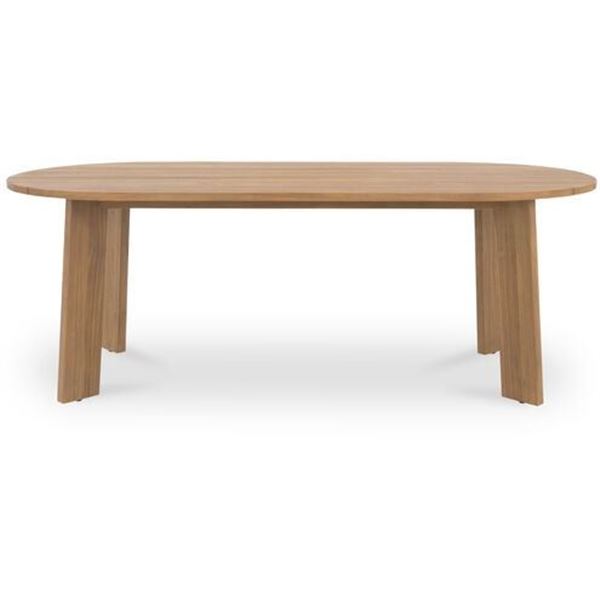 BNIB Moe's - Delta Outdoor Dining Table Oval Natural - 84 x 39.5 x 30 - Retail Price: $3,399.00 - CV