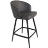 Image 2 : BNIB Moe's - Webber Swivel Counter Stool Charcoal - 21.5 x 21.5 x 37 - Retail Price: $475.00 - UU-10