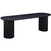 Image 2 : BNIB Moe's - Povera Dining Bench Black - 59 x 16 x 18 - Retail Price: $1,349.00 - JD-1053-02-0