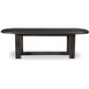 Image 2 : BNIB Moe's - Glenn Oval Dining Table Dark Brown - 97.5 x 42 x 30 - Retail Price: $5,199.00 - BB-1026
