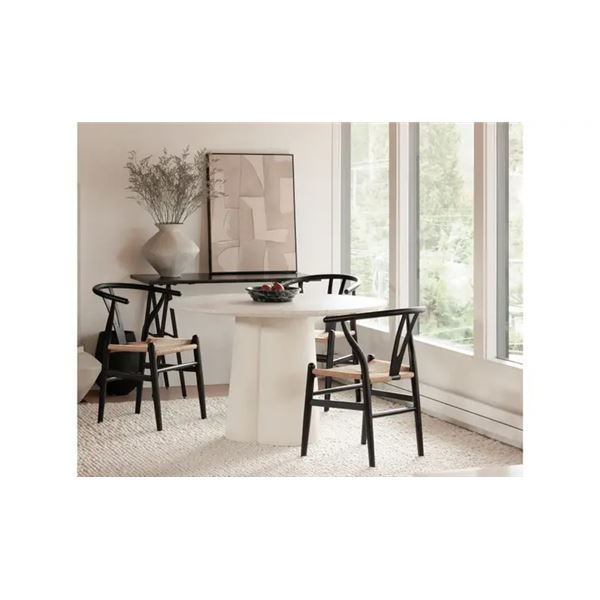 BNIB Moe's - Mono Dining Table White - 47 x 47 x 30 - Retail Price: $2,099.00 - VH-1017-18-0