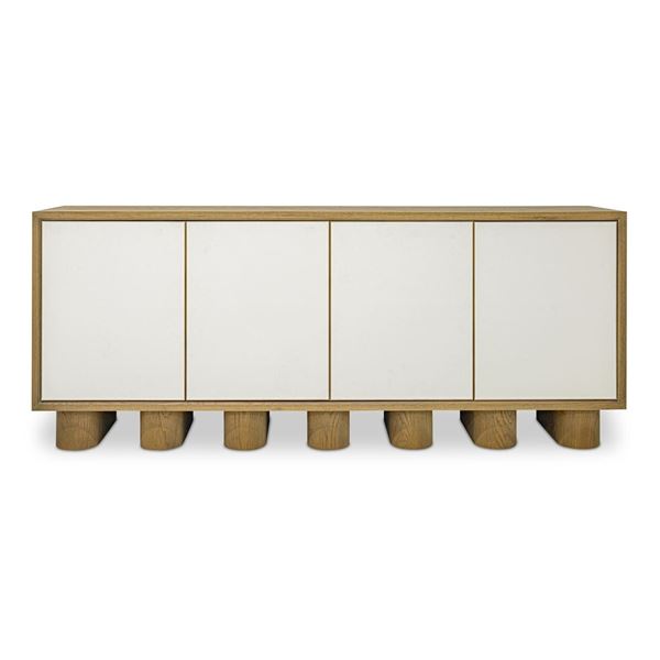 BNIB Moe's - Marcelle Sideboard White - 80 x 18 x 33 - Retail Price: $6,135.99 - VL-1099-18