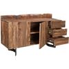 Image 2 : NEW Moe's - Bent Sideboard Brown - 66 x 20 x 37 - Retail Price: $2,775.00 - VE-1040-03