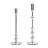 Image 1 : BNIB Moe's - Irie Candle Holders Set Of 2 Silver - 5 x 5 x 17 - Retail Price: $119.00 - FI-1119-30