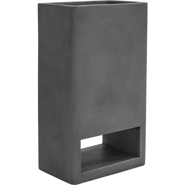 BNIB Moe's - Bristol Planter Concrete Grey - 21 x 15 x 34 - Retail Price: $519.00 - BQ-1049-25