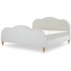Image 2 : BNIB Moe's - Jacqueline King Bed Cream - 81 x 90 x 50 - Retail Price: $5,729.99 - FO-1053-05-0