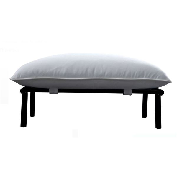 BNIB Moe's - Morgan Outdoor Ottoman White - 29.1 x 26.8 x 14.67 - Retail Price: $1,149.00 - MO-1026-