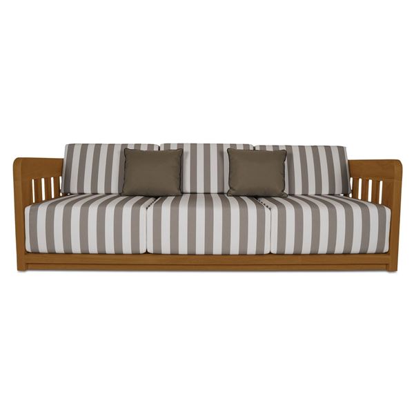 BNIB Moe's - Adelaide Outdoor Sofa Brown Stripe - 90 x 34 x 32 - Retail Price: $8,849.00 - TA-1001-2