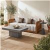 Image 2 : BNIB Moe's - Adelaide Outdoor Sofa Brown Stripe - 90 x 34 x 32 - Retail Price: $8,849.00 - TA-1001-2