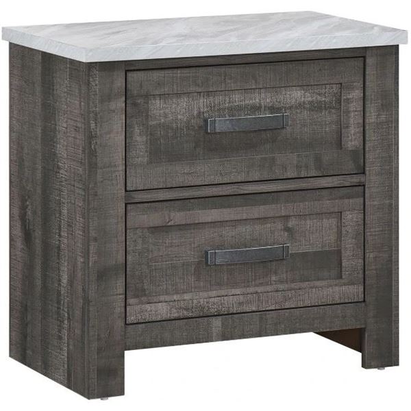 BNIB - Night Stand Rustic Grey finish - 25.6 x 16 x 24.75 - Retail Price: $359.99 - VE-1457-4