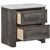 Image 2 : BNIB - Night Stand Rustic Grey finish - 25.6 x 16 x 24.75 - Retail Price: $359.99 - VE-1457-4