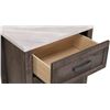 Image 3 : BNIB - Night Stand Rustic Grey finish - 25.6 x 16 x 24.75 - Retail Price: $359.99 - VE-1457-4