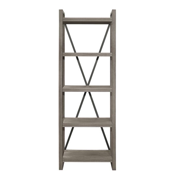 BNIB - Side Pier/Bookcase Grey - 18.75 x 9.25 x 80.25 - Retail Price: $529.99 - VF-15260-S