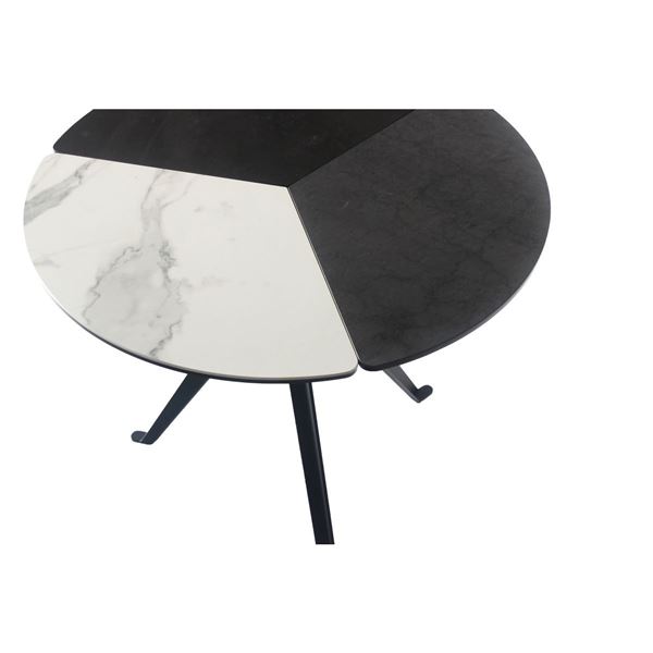 BNIB - Round Cocktail Table with Ceramic Top - 35.5 x 35.5 x 16.5 - VF-3848-01T