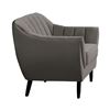 Image 2 : BNIB - Odette Charcoal Gray Velvet Chair - 37 x 32 x 33 - Retail Price: $709.00 - VF-99880CHR-1