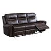 Image 1 : BNIB - Emerson Brown Reclining Sofa - 85 x 37 x 40 - Retail Price: $2,199.00 - VE-99927BRW-3